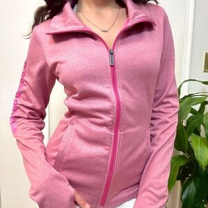 Bench Zip Up Sweater Pink Size Small